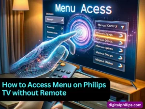 How To Access Menu On Philips TV Without Remote