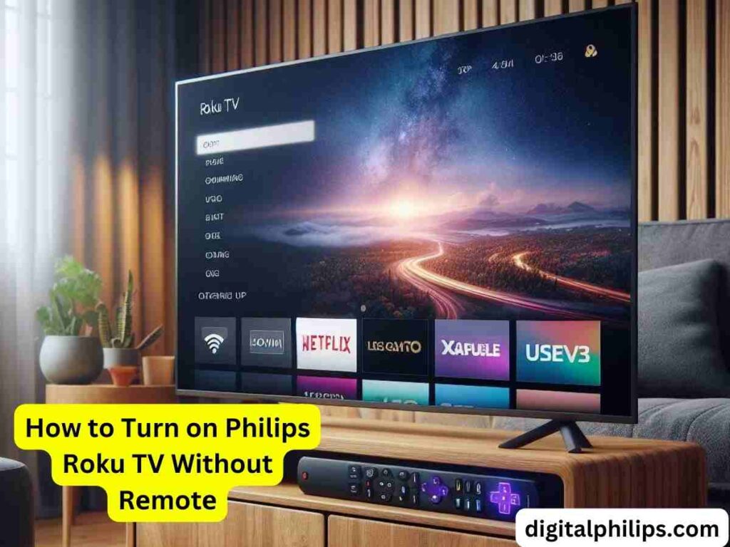 How to Turn on Philips Roku TV without Remote